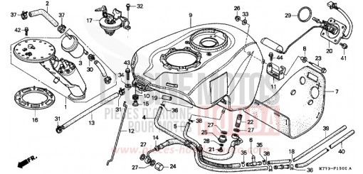 RESERVOIR A CARBURANT/POMPE A CARBURANT NR750N de 1992